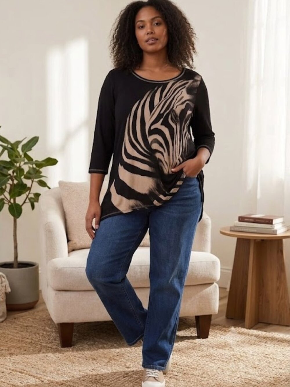 Vanilla Sugar zebra top